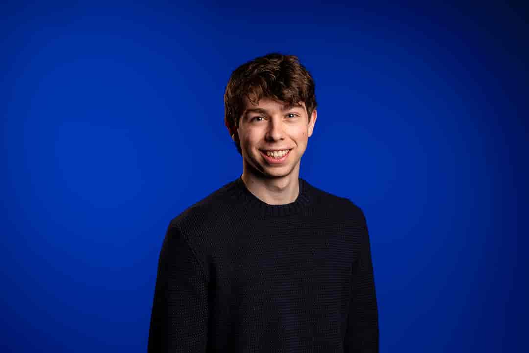 Jacob Tjaden '26 poses for a portrait.