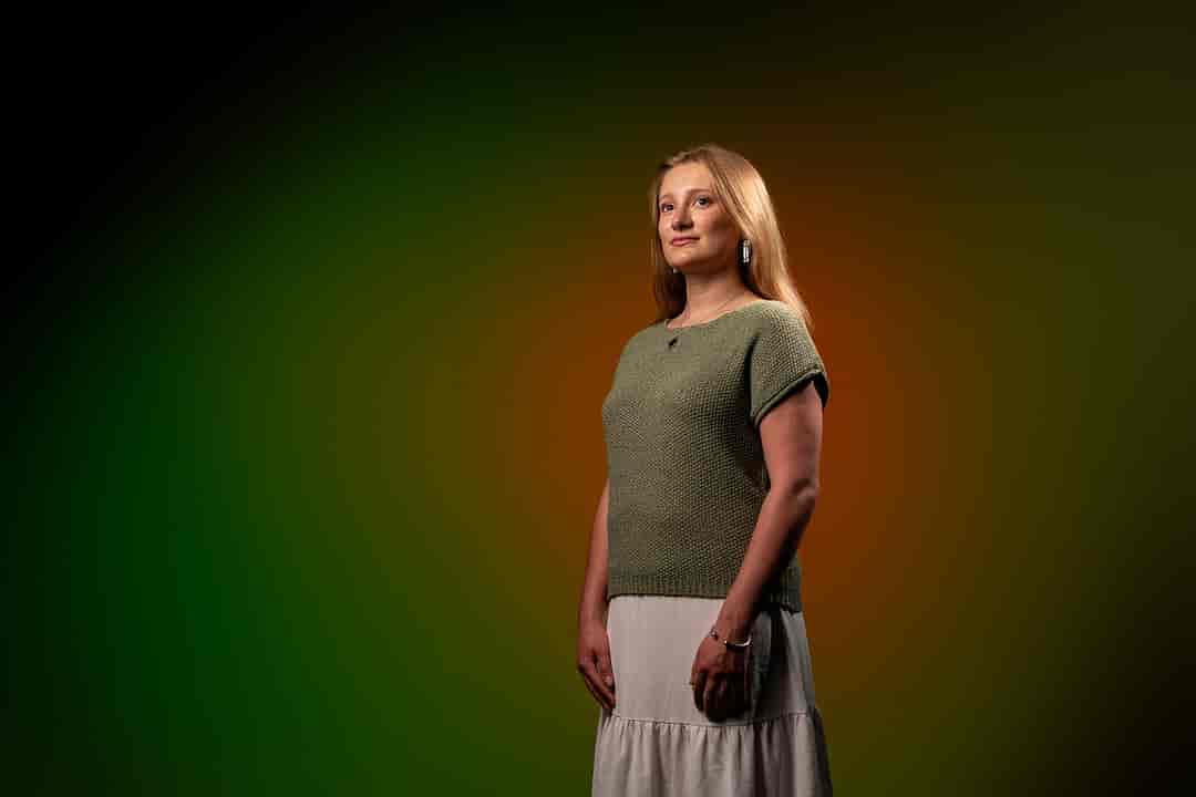 Portrait of a female college student