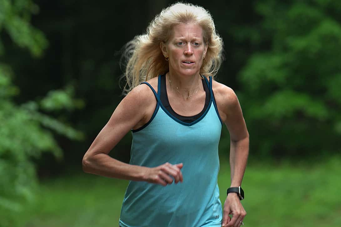 Christine Hein runs in Cumberland and North Yarmouth