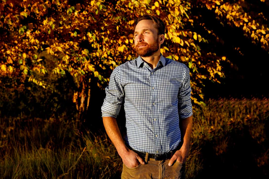 A man poses for a portrait.