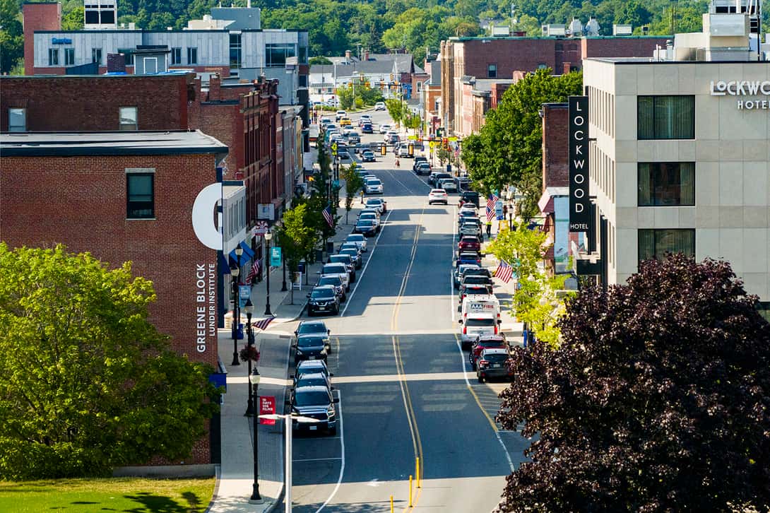 A view of downtown Waterville