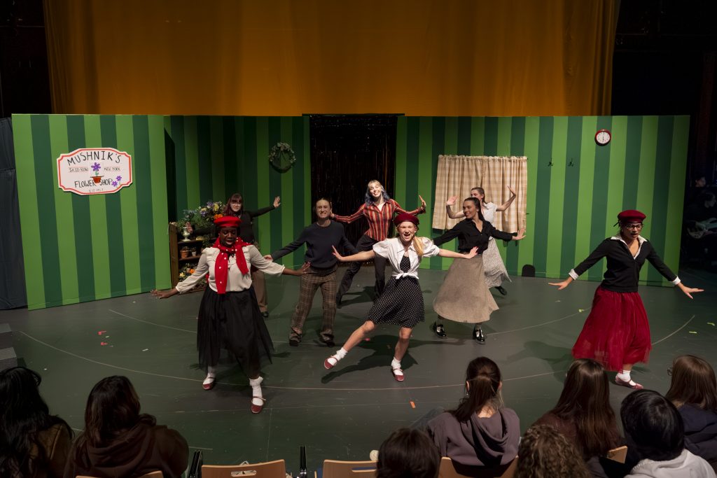 College theater scene.