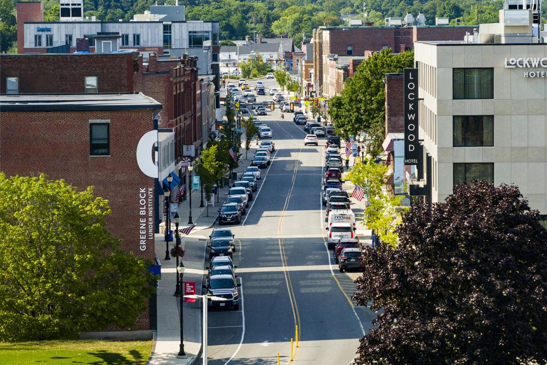 A view of downtown Waterville
