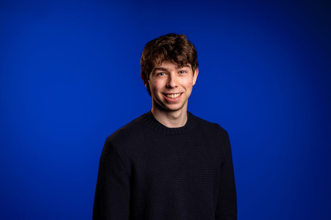 Jacob Tjaden '26 poses for a portrait.