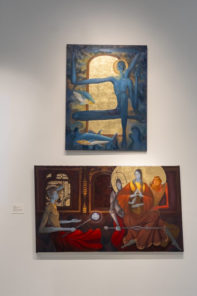 Two paintings in the Senior Art Exhibition 2026.