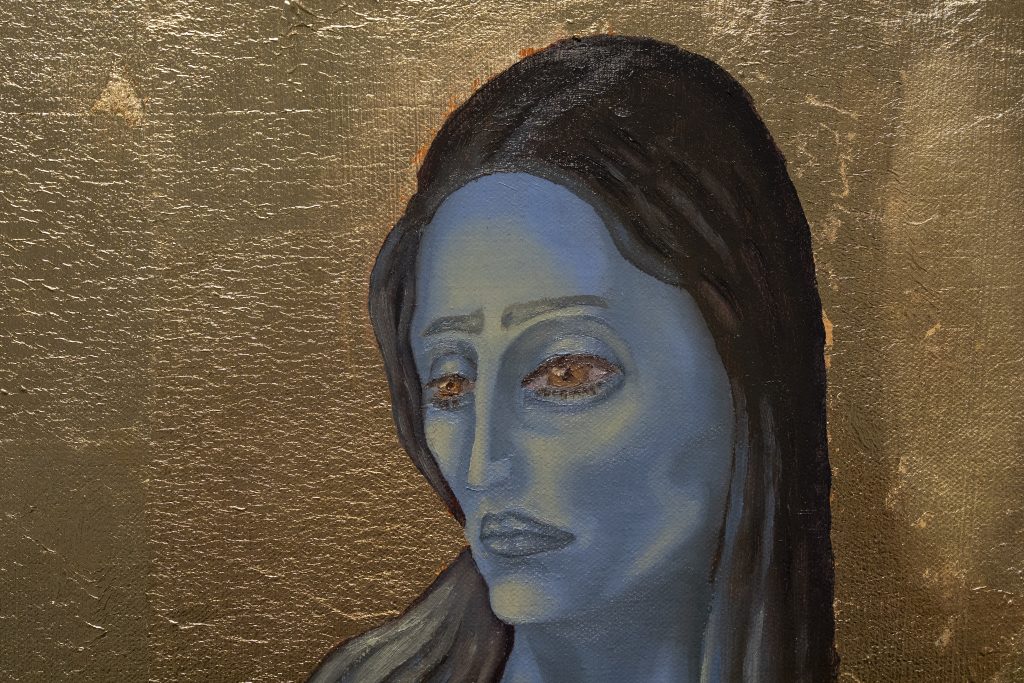 A detail from a painting.