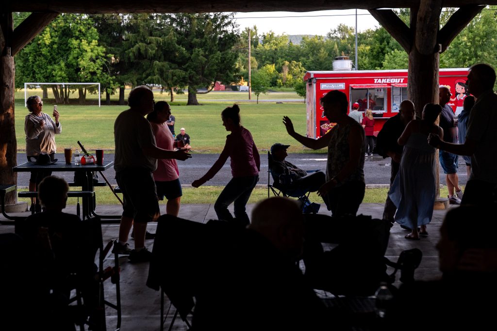 An outdoor gathering