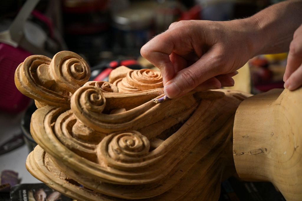 Wood carving