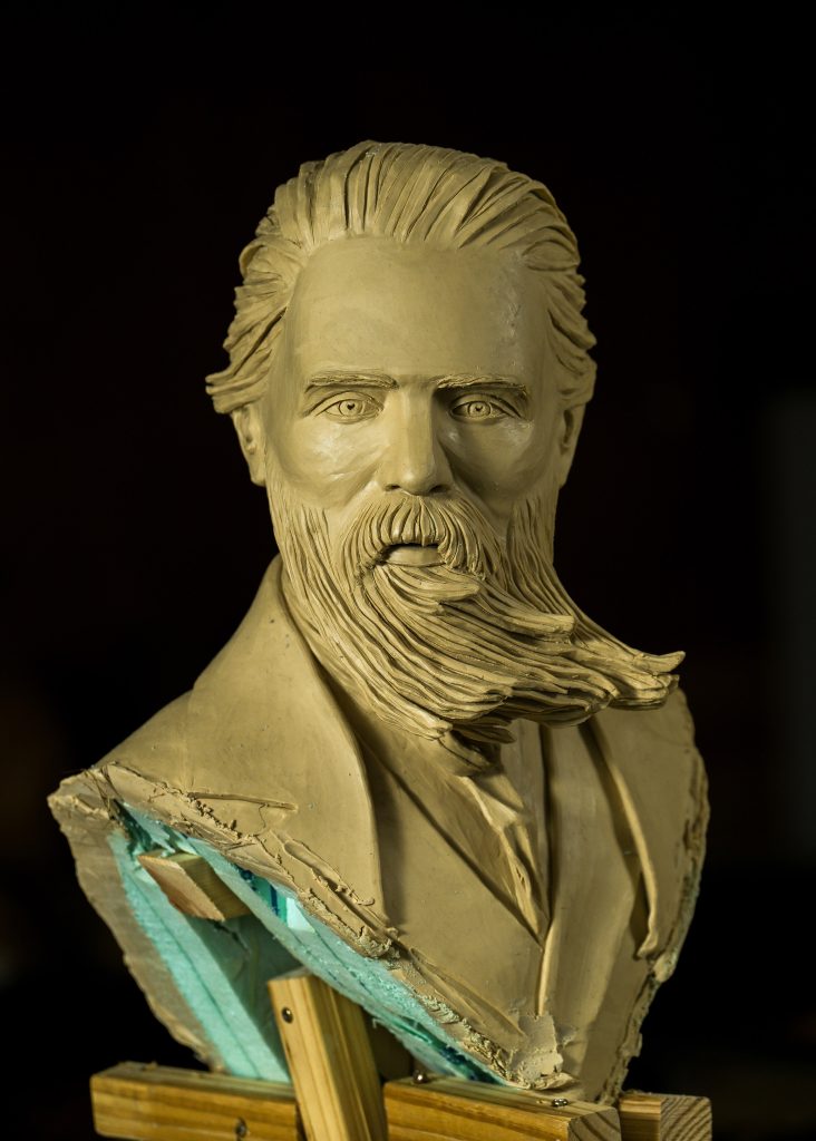 Clay bust